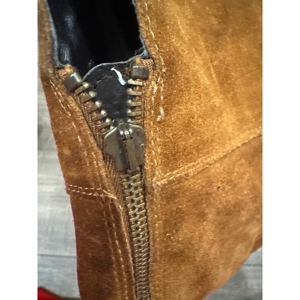Steve Madden Womens Brown Suede Over The Knee Block Heel Boots Size 9